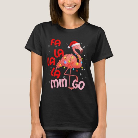 Fa La La La Mingo Flamingo Christmas Men Women Kid T-shirt (Voorkant)