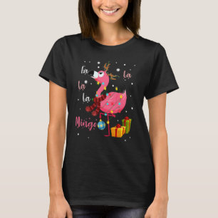 Fa La La La Mingo Flamingo voor kerstvakantie Paja T-shirt