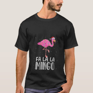 Fa La La La Mingo Flamingo Xmas - tropisch licht T-shirt