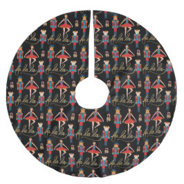 Fa La La La Pink Nutkraker kerstballetscène Kerstboom Rok