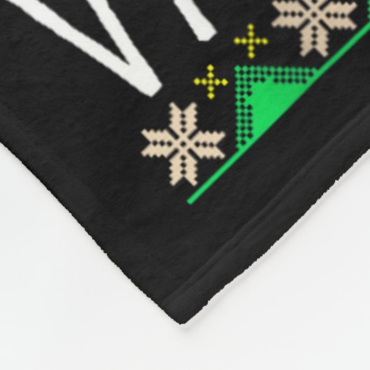 Fa-la-la-la Valhalla-la Viking God Ugly Christmas  Fleece Deken (Hoek)