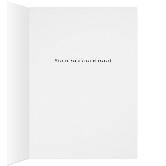 Fa La La La White Wenskaart (Binnen (Rechts))