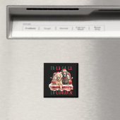 Fa La La Labrador Grappig Kerstfeest Magneet (Insitu (Vaatwasser))