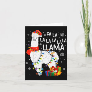 Fa La La Lama Kerst Morsig Llama Liefhebber Xmas P Kaart