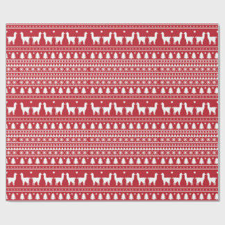 Fa-La-La Lama Kerstcadeaupapier Cadeaupapier
