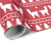 Fa-La-La Lama Kerstcadeaupapier Cadeaupapier (Rol Hoek)