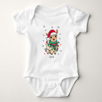 Fa La La Llama Baby – Grappige kerstlama Romper