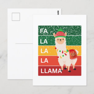 FA LA LA LLAMA BRIEFKAART