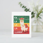 FA LA LA LLAMA BRIEFKAART (Staand voorkant)