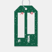 Fa la la llama cadeau label voor feestdagen/Kerst Cadeaulabel (Achterkant)