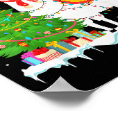 Fa La La Llama Christmas Funny Xmas Pajamas Animal Poster (Hoek)