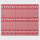 Fa-La-La Llama Christmas Wrapping Paper Cadeaupapier (Vlak)
