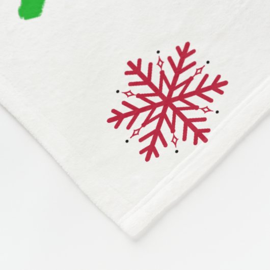 Fa la la Llama Funny Feestdagen Festive Kerstmis Fleece Deken (Hoek)