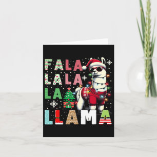 Fa La La Llama Funny Llama Christmas Dierenvriend Kaart