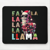 Fa La La Llama Funny Llama Christmas Dierenvriend Muismat (Voorkant)
