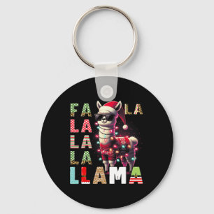 Fa La La Llama Funny Llama Christmas Dierenvriend Sleutelhanger