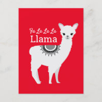 Fa la la Llama Funny Red Funny Kerstmis