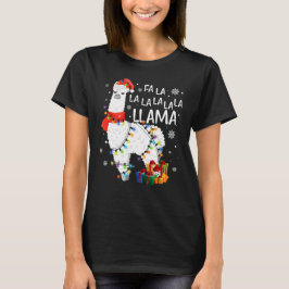 Fa La La Llama Funny Shirt Kerstmis