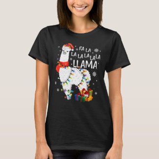 Fa La La Llama Funny Shirt Kerstmis
