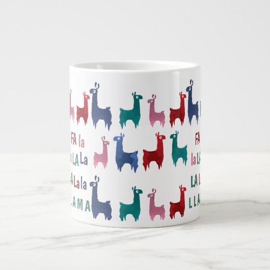 Fa La La Llama Jumbo Mok (Voorkant)