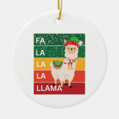 FA LA LA LLAMA KERAMISCH ORNAMENT (Voorkant)