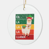 FA LA LA LLAMA KERAMISCH ORNAMENT (Links)