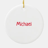 Fa La la Llama Keramisch Ornament (Achterkant)