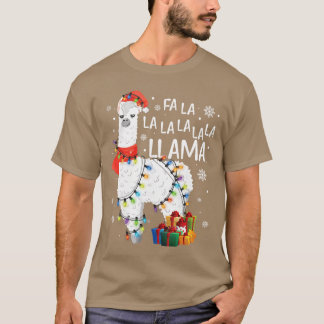 FA La La Llama Kerstmis Grappige Lllama Liefhebber T-shirt