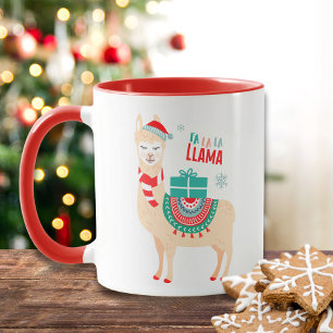 Fa La La Llama   Kerstmis Mok