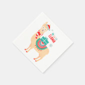 Fa La La Llama | Kerstmis Servet (Hoek)