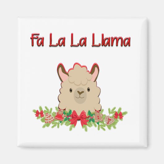Fa La La Llama Magneet (Voorkant)