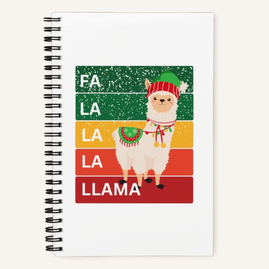 FA LA LA LLAMA NOTITIEBOEK (Voorkant)