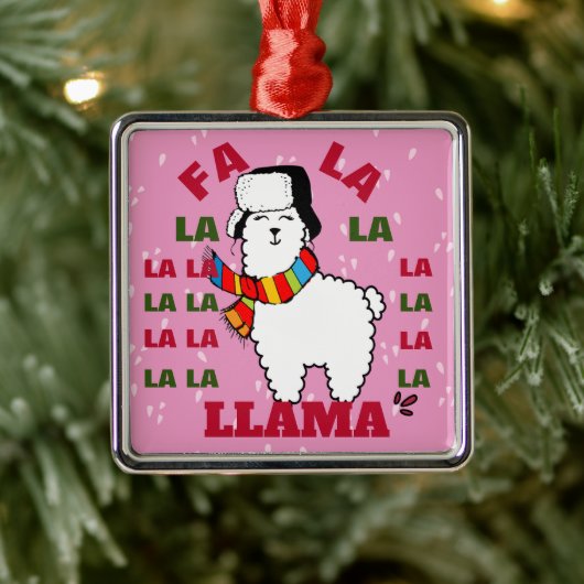 Fa La La Llama Ornament - Baby Het is koud buiten (Boom)