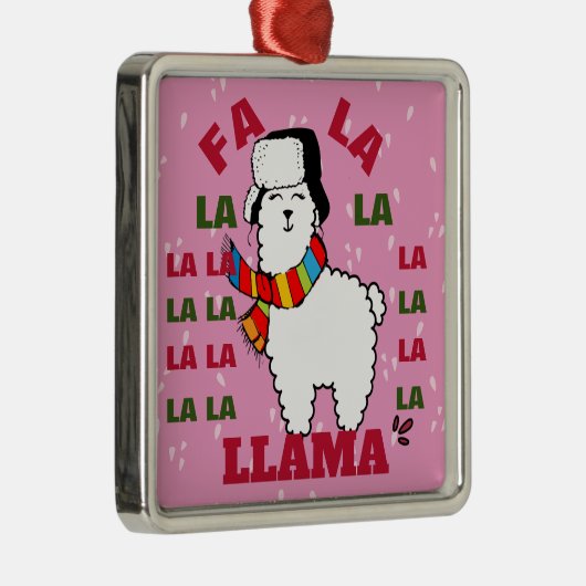 Fa La La Llama Ornament - Baby Het is koud buiten (Rechts)