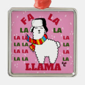 Fa La La Llama Ornament - Baby Het is koud buiten (Voorkant)