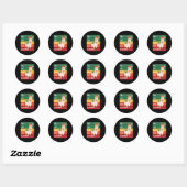 FA LA LA LLAMA RONDE STICKER (Vel)