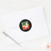 FA LA LA LLAMA RONDE STICKER (Envelop)