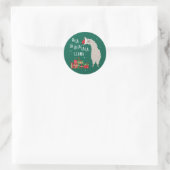 Fa La La Llama Shirt - Kerstmis met Llama Ronde Sticker (Tas)