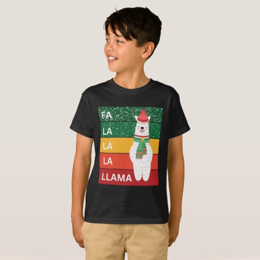 FA LA LA LLAMA T-SHIRT (Voorkant volledig)