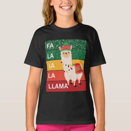 FA LA LA LLAMA T-SHIRT (Voorkant)