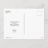 "Fa La La Llama" Vakantie Briefkaart (Achterkant)