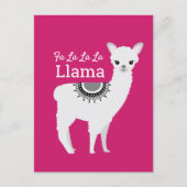 "Fa La La Llama" Vakantie Briefkaart (Voorkant)