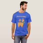 Fa la la llama Vakantie/Kerst T-shirt (Voorkant volledig)