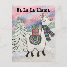 Fa La La Llama Whimsical Briefkaart
