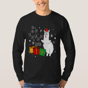 Fa La La Llama X Mas Boxes Snowflake Kerstmis T-shirt