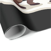 Fa La La Llama Xmas Lights Sloth Riding Llama Chri Cadeaupapier (Rol Hoek)