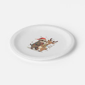 Fa La La Llama Xmas Lights Sloth Riding Llama Chri Papieren Bordje (Gekanteld)