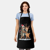 Fa La La Llama Xmas Lights Sloth Riding Llama Chri Schort (Gedragen)