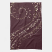 Fa La La Magical Gold Sparkle Christmas Carol Theedoek (Verticaal)