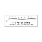 Fa La La Merry kerst Zelfinktende Stempel (Design)